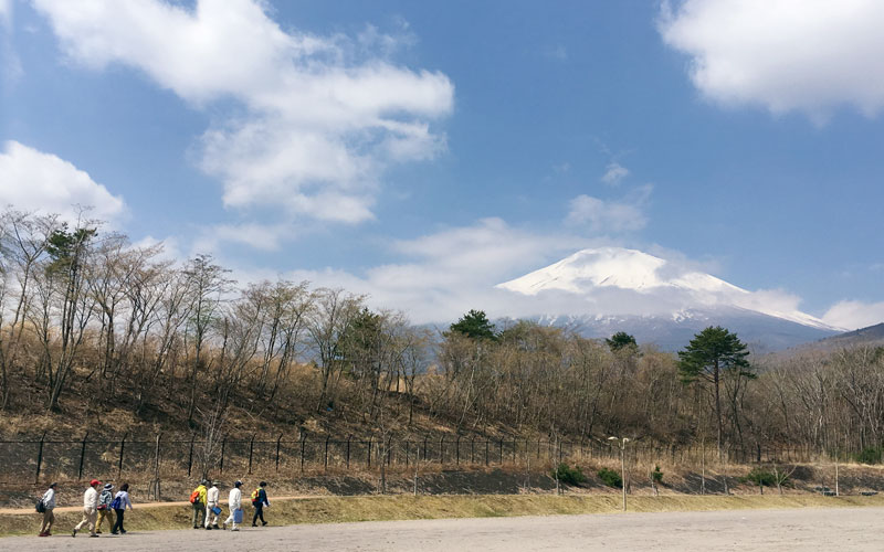 静岡県小山町 コース調査のようす