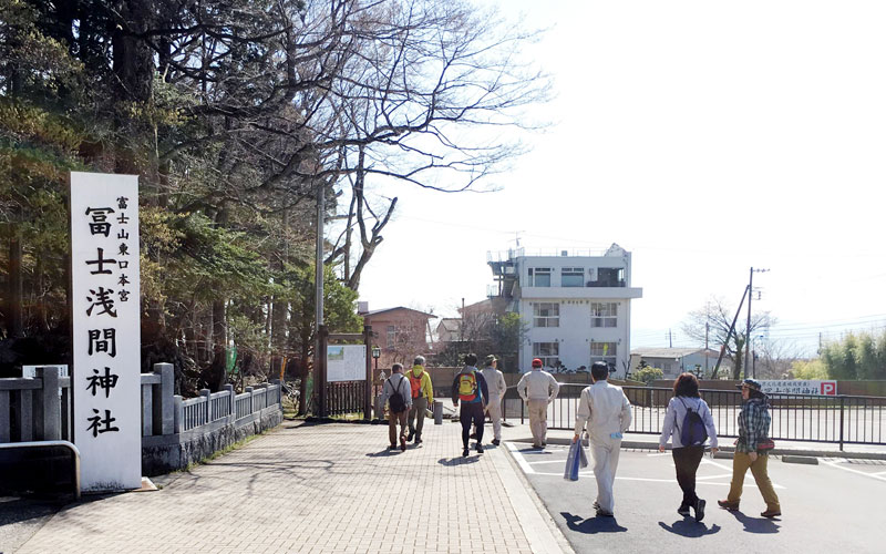 静岡県小山町 コース調査のようす